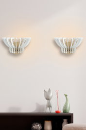 Opviq Crown Sconce Lámpara de pared Blanca